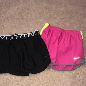 Athletic running shorts (girls medium)